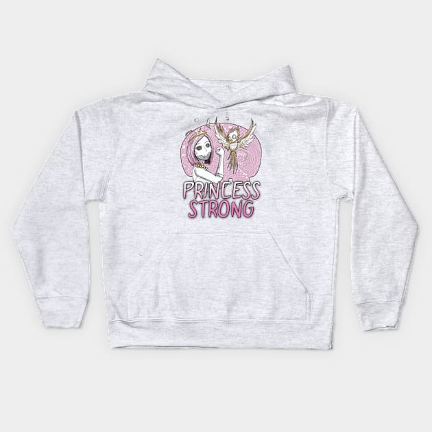 Princess Strong Kids Hoodie by JWZ